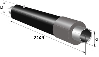 Концевой элемент трубопровода с кабелем вывода ППУ в Тюмени